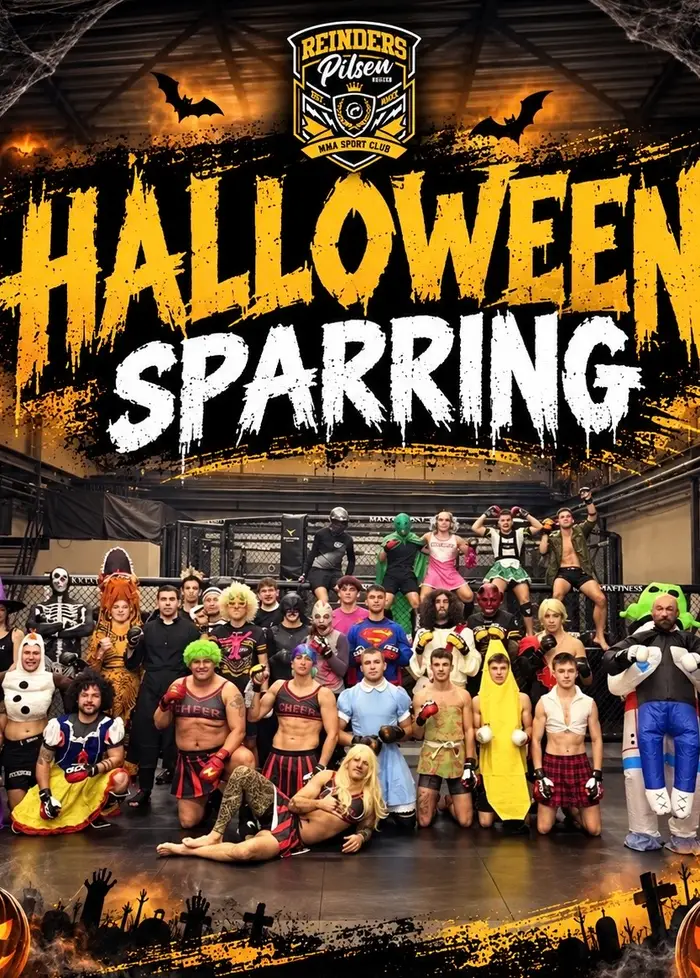 Halloweenské sparingy v Reinders MMA
