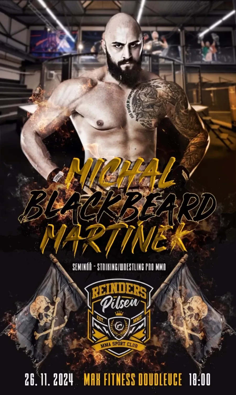 Seminář strikingu pro MMA s Michalem „Blackbeardem“ Martínkem